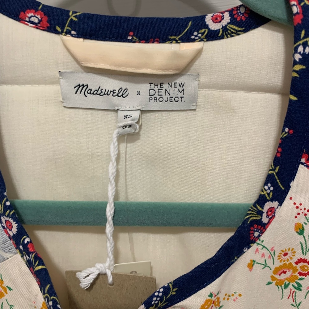 NWT Madewell Floral Patchwork Cocoon Quilted Jacket - Picture 4 of 4